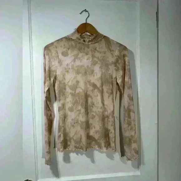 NEW Anthropologie Pilcro Sheer Bird Print Top - Picture 1 of 5